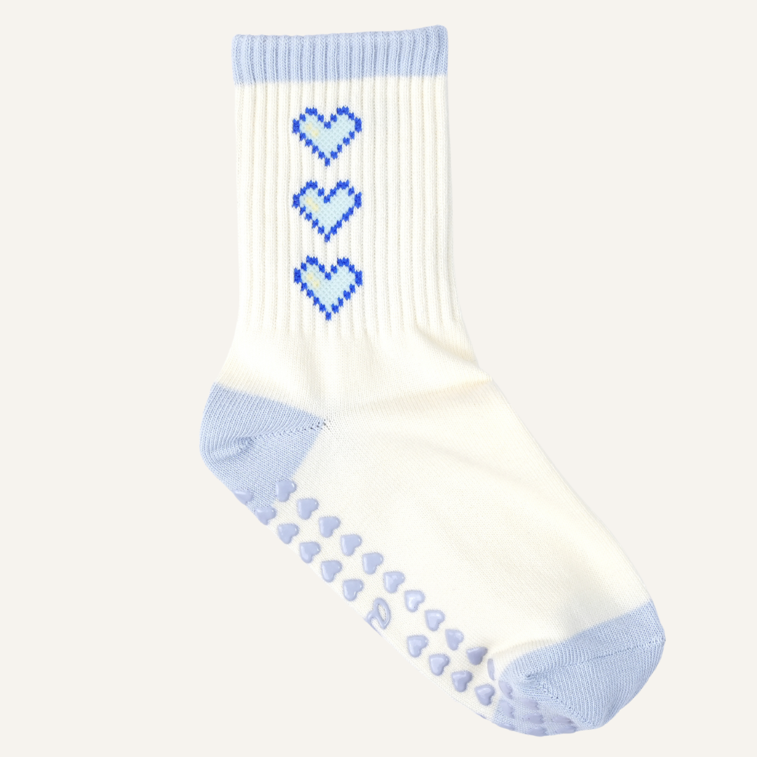LAUVIE Grip Socks in Blue