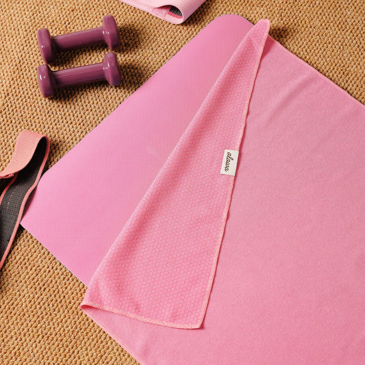 Non-Slip Mat Towel in Pink