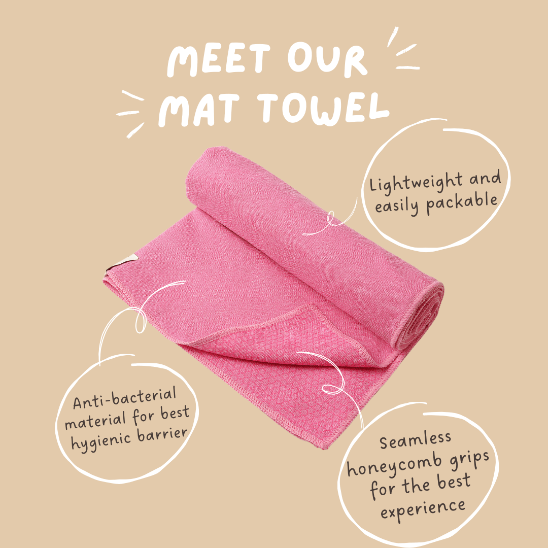 Non-Slip Mat Towel in Pink