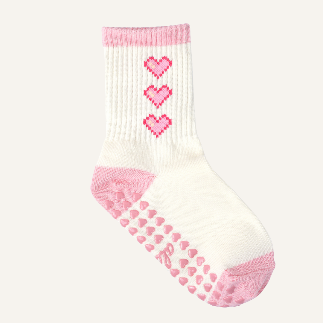 LAUVIE Grip Socks in Pink